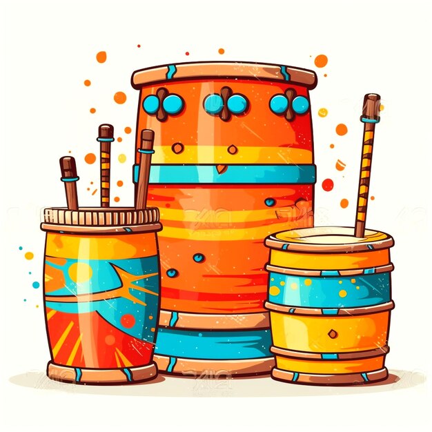 Photo design of drums