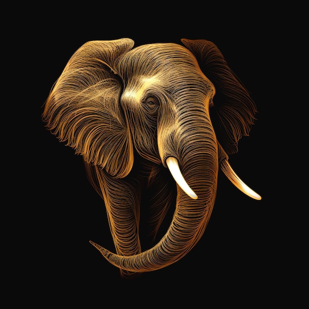 Photo design of elephant
