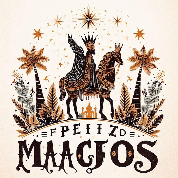 Design for Feliz Dia de Reyes Magos