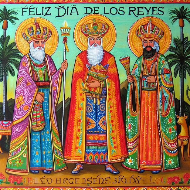 Foto progettazione per feliz dia de reyes magos