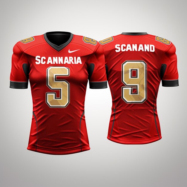 Design for football jersey