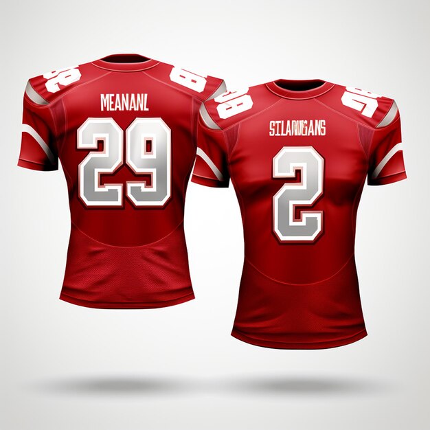 Photo design for football jersey