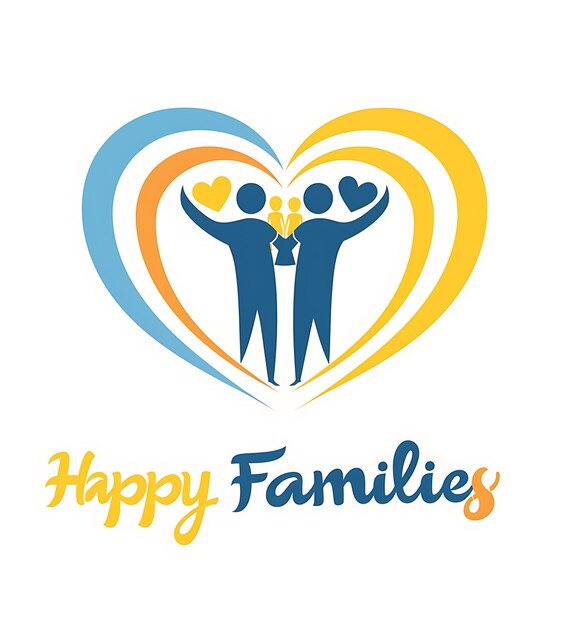 사진 design for global family day wishing greeting card for international family day logo icon symboliz