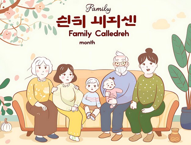 사진 design for global family day wishing greeting card for international family day logo icon symboliz