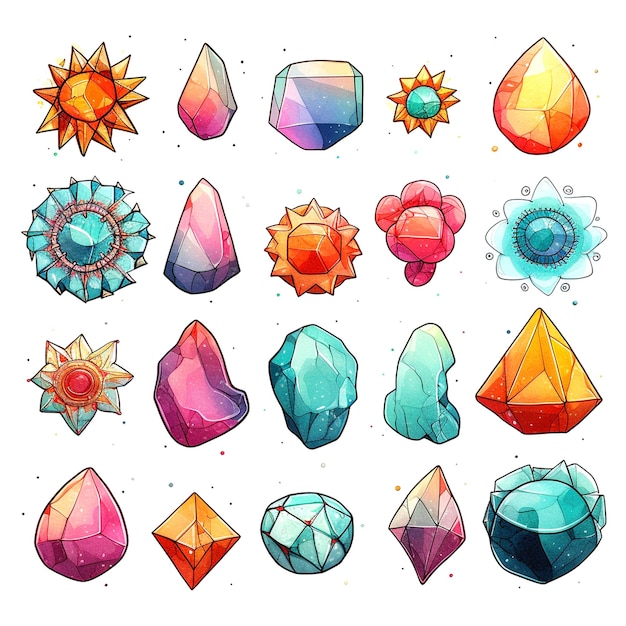 Photo design of gems