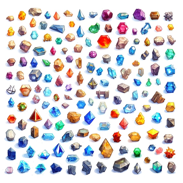 Photo design of gems