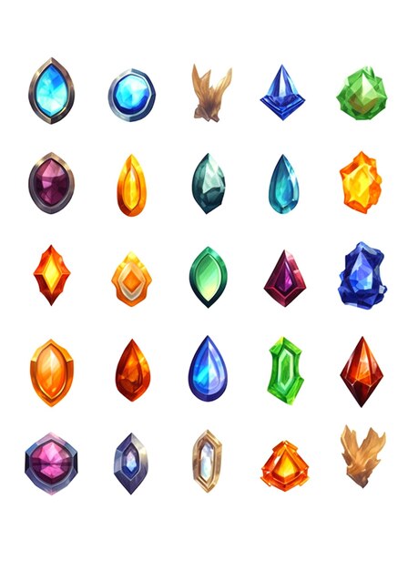 Photo design of gems