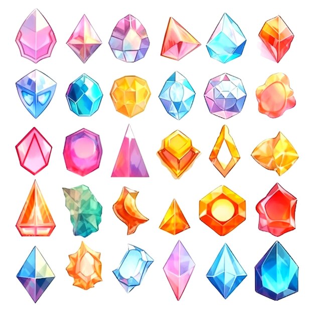 Photo design of gems