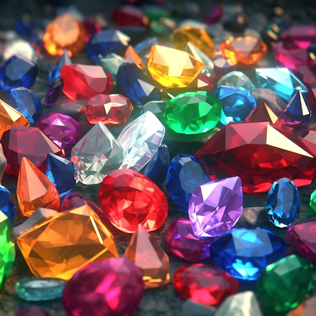 Photo design of gems