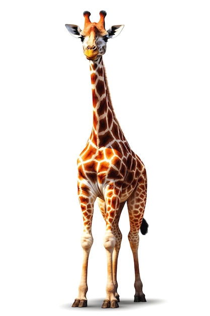 Photo design of giraffe