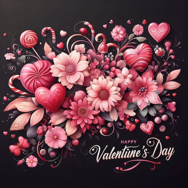Дизайн для мероприятия "Счастливого дня святого Валентина"