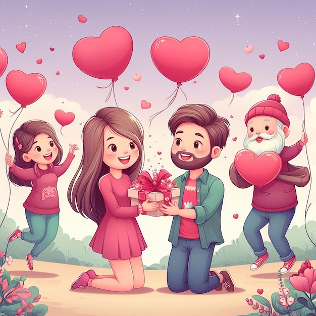 Design for Happy Valentine's Day Event