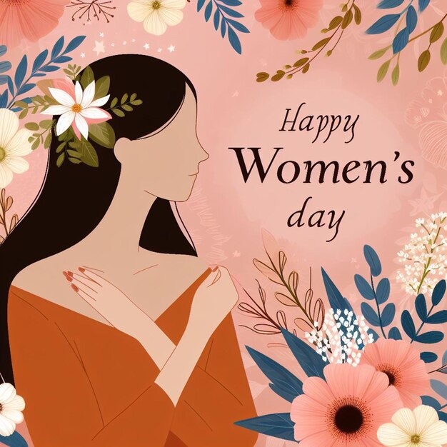 Photo design for happy womens day