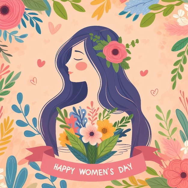 Photo design for happy womens day