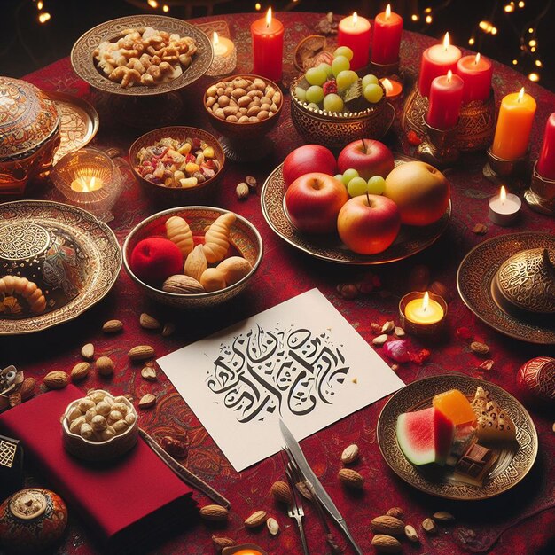 Happy Yalda Night 축제를 위한 디자인