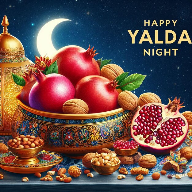 Photo design for happy yalda night festival