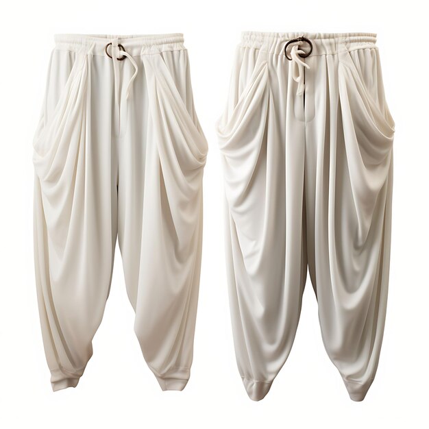 Casual Harem pants- White