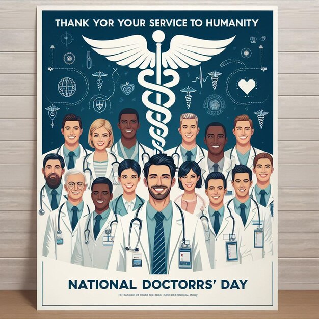 Photo the design has been done on the occasion of national doctors day