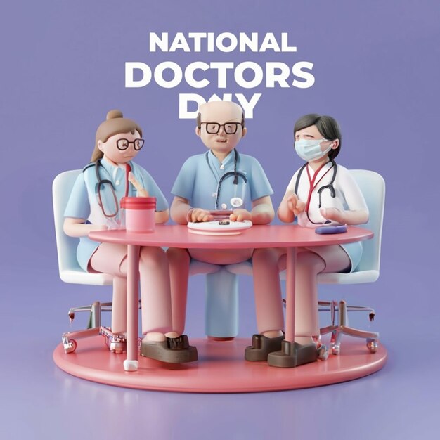 The design has been done on the occasion of national doctors day