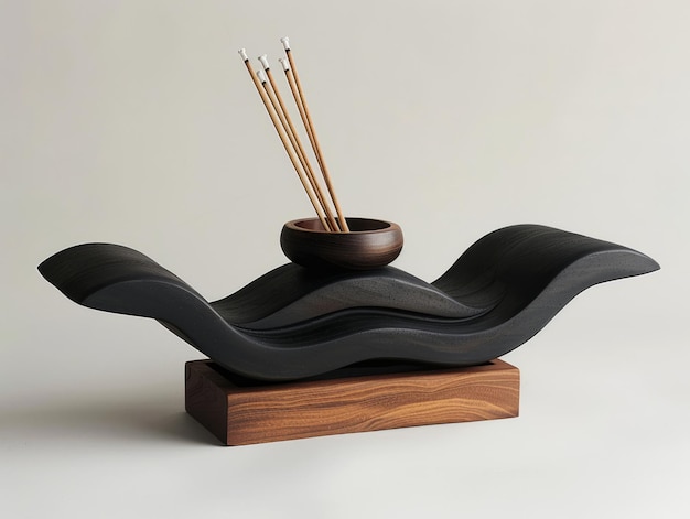 Photo design of the incense holder in home interior