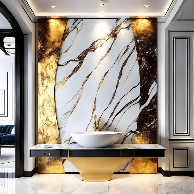 Design interior bathroom luxury