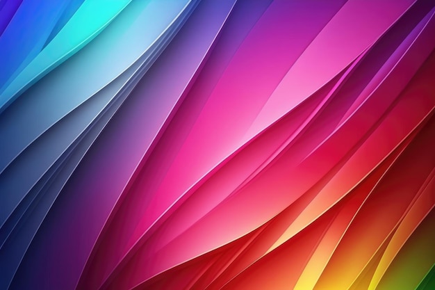 The design is a colorful abstract gradient background wallpaper Generative AI