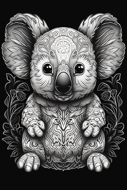 Foto disegno di koala