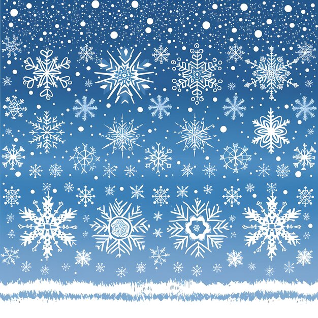 Photo design lines of delicate snowflakes and frosty patterns decorations pattern art y2k creative idea