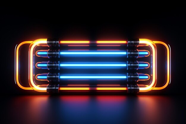 Design made from neon light tube