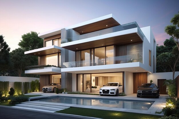 Design of a modern house