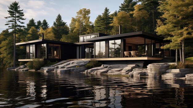 Design modern lake house