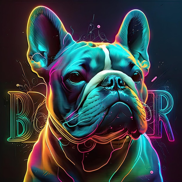 Design modern neon graffiti