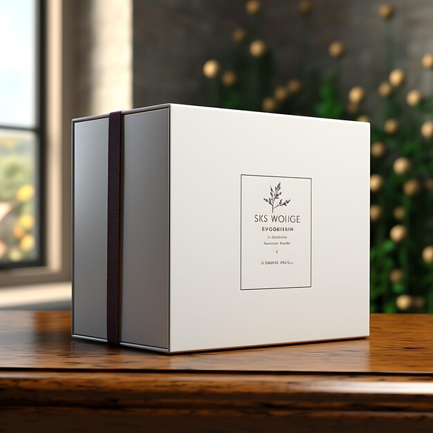写真 ボックスパッケージのデザイン ゴーグレートボックスケーキ 空白パッケジング セレブレーティ 写真コンセプトアイデア クリエイティブ
