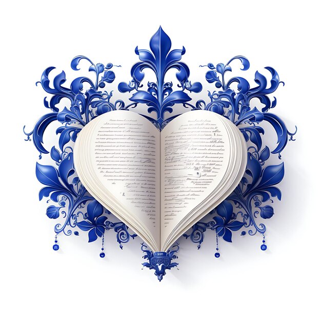 Design of Paper Booklet Love Letter Velum Papiermateriaal Royal Blue Re Clipart T-shirt Frame Decor