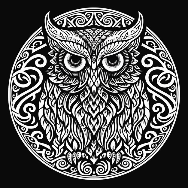 Photo design of owl