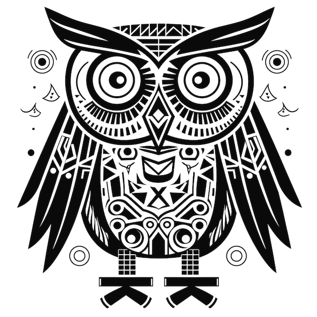 Photo design of owl