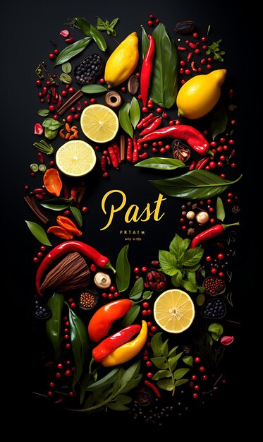 Photo design of paan betel leaves and supari decoration vibrant and exotic c india festival poster menu