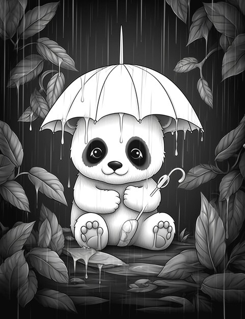 Foto disegno di panda