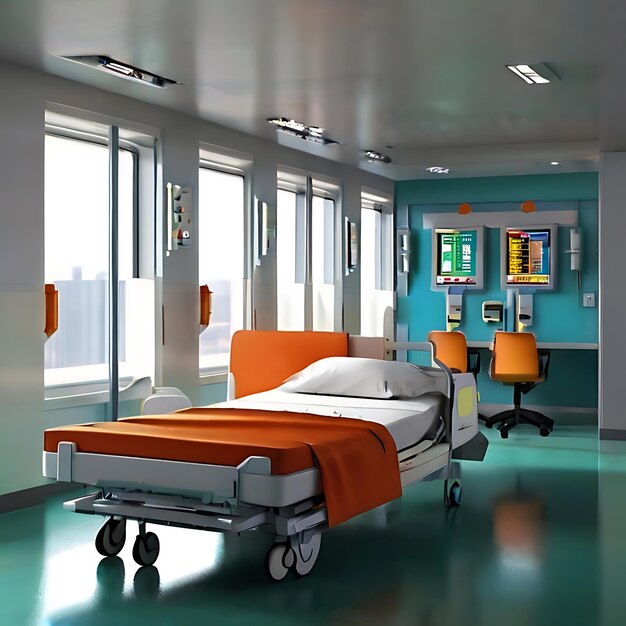 Photo design para um sistema hospitalar genarated by ai