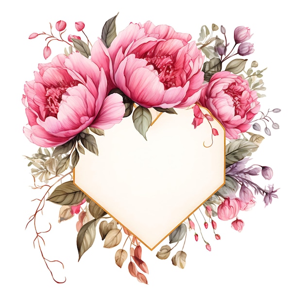 Дизайн пионского любовного письма льняная бумага китайский цветочный любовный письмо предварительный клипарт футболка рамка декор