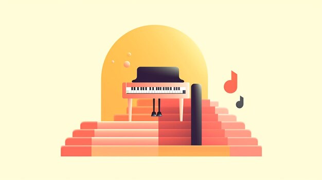 Foto progettazione del pianoforte