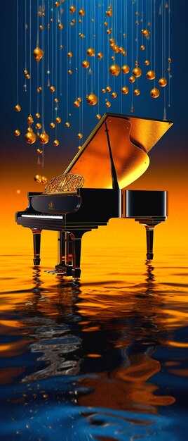 Photo design of piano