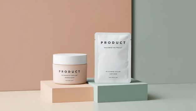 Design a product display image with a simple background