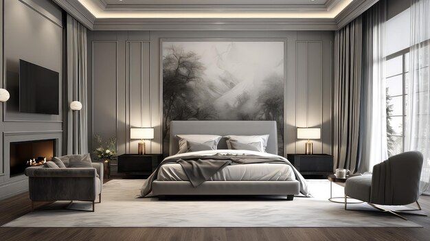 design room grey background