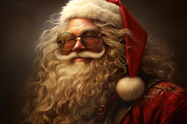 Foto design sem nome jolly santa claus un ritratto festivo 8