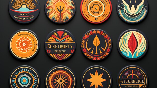 Design A Set Of Digital Badges Wallpaper