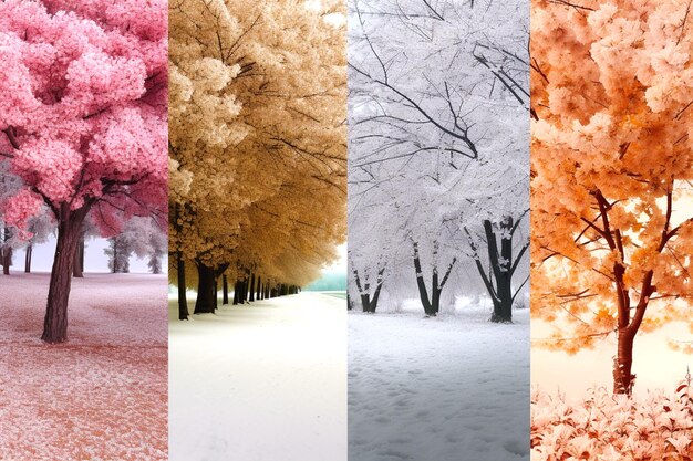 Photo design of snowfall