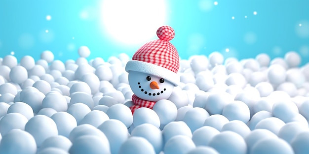 Photo design of snowmen