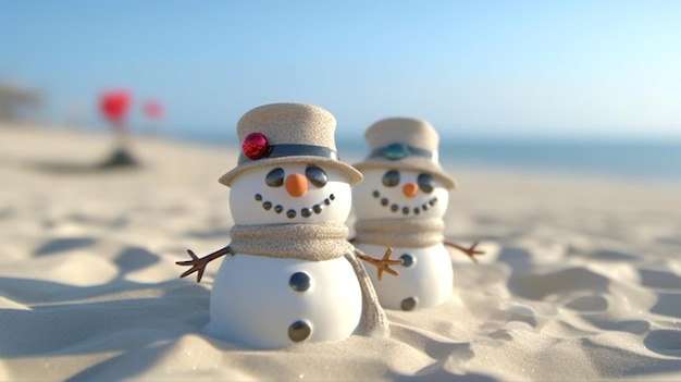 Photo design of snowmen