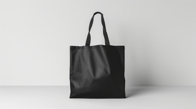 Photo design space on blank tote bag mockup shopping paper bag mockup